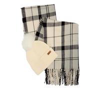 Barbour Ensemble Cadeau Bonnet Et Écharpe LGS0054GY31 Couleurs Monochrome Tartan