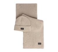 Barbour - Ensemble cadeau bonnet et écharpe Sweeper Legacy - Homme - Accessoires - Beige - Taille: ONE Size