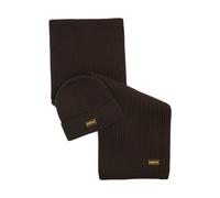 Barbour - Ensemble cadeau bonnet et écharpe Sweeper Legacy - Homme - Accessoires - Brun - Taille: ONE Size