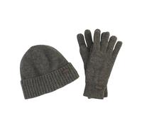 Barbour - Ensemble cadeau bonnet et gants Carlton - Homme - Accessoires - Gris - Taille: ONE Size