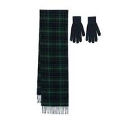 Barbour - Ensemble cadeau écharpe et gants tartan - Homme - Accessoires - Vert - Taille: ONE Size