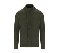 Barbour - Essential Elbow-Patch Cardigan - Homme - Pulls - Vert - Taille: M