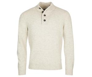 Barbour - Essential Elbow Patch Jumper - Pullover homme Pearl - XXL