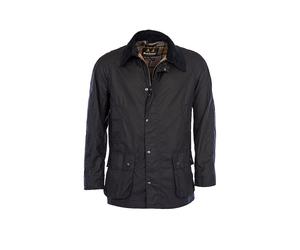 BARBOUR Fieldjacke ASHBY WAX bleu | S