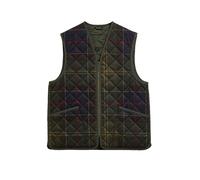 BARBOUR Gilet matelassé ICONS TARTAN bleu marine | S