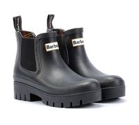 Barbour Halton Bottes En Caoutchouc Noires Pour Femmes 36
