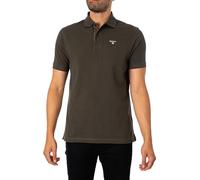 Barbour Homme Polo en Piqué Tartan, Forest Green, XL
