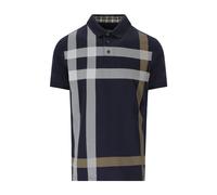 Barbour, Homme, Tops, Bleu, Taille: XL Polo Navy avec Motif Écossais