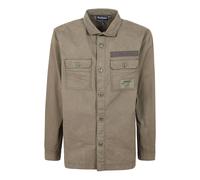 Barbour, Homme, Vestes, Brun, Taille: XL Overshirt en coton avec fermeture boutonnée