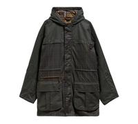 Barbour - Icons Tartan Durham Waxed Jacket - Homme - Sport - Vert - Taille: M