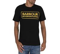 Barbour International pour des Hommes T-Shirt Essential Large Logo, Noir, XXL