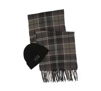 Barbour International Sweeper Coffret cadeau Bonnet et écharpe Noir Motif écossais
