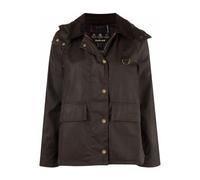 Barbour - Manteau Vert Ciré à Capuche - Femme - Vestes - Vert - Taille: 38 FR