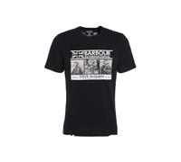 Barbour MTS1247-BK11 International Steve McQueen Charge T-Shirt Noir Homme, Noir , Large