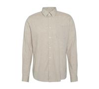 Barbour - Nelson Chemise Slim Fit Coton Lin - Homme - Chemises - Beige - Taille: XL