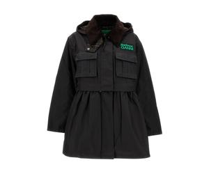 Barbour - Peplum Waxed Jacket - Femme - Vestes - Noir - Taille: 38 FR