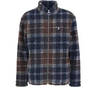 Barbour - Polaire en sherpa au motif écossais - Tartan Fleece Zip Through Midnight Oak Tartan pour Homme - Taille M - Navy Navy M