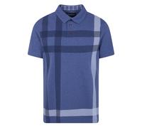 Barbour - Polo à Manches Courtes Blaine Tartan - Homme - Tops - Bleu - Taille: M