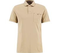 Barbour - Polo en coton interlock - Premium Corpatch Tailored Polo Shirt Washed Stone en Coton - Taille S - Marron Marron S