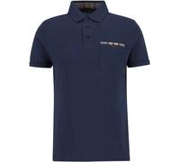 Barbour - Polo en interlock 100% coton - Premium Corpatch Tailored Polo Shirt Navy pour Homme en Coton - Taille L Navy L