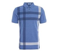BARBOUR Polo Homme Blaine Oversized Tartan MML1117BL15 Couleur Bleu Chambray