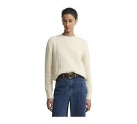 Barbour - Pull Ashdown en maille torsadée - Femme - Pulls - Blanc - Taille: 40 FR