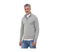 Barbour - Pull col quart de zip en coton - Homme - Pulls - Gris - Taille: 2XL