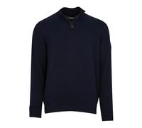 Barbour - Pull en Coton à Demi-Zip Marine - Homme - Sweatshirts et sweats à capuche - Bleu - Taille: L