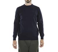 Barbour Pull col rond en laine d'agneau pour homme - Bleu marine, bleu marine, XL