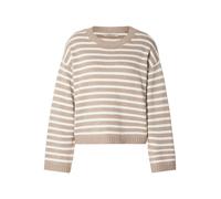 Barbour Pull-over 'Rosie' beige foncé / blanc, Taille XL
