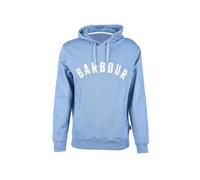 Barbour - Sweat à Capuche Bleu avec Logo Applique - Homme - Sweatshirts et sweats à capuche - Bleu - Taille: S
