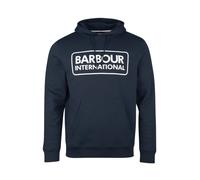 Barbour - Sweat à capuche Navy Pop Over avec logo de marque - Homme - Sweatshirts et sweats à capuche - Bleu - Taille: M