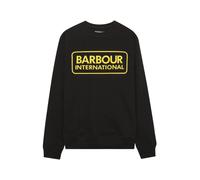 Barbour - SweaT-shirt à Grand Logo avec Manches Raglan - Homme - Sweatshirts et sweats à capuche - Noir - Taille: XL