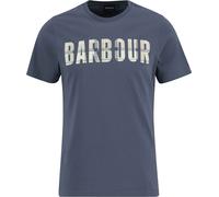 Barbour - T-shirt col rond en coton - Thurford T-Shirt Washed Navy pour Homme en Coton - Taille M Navy M