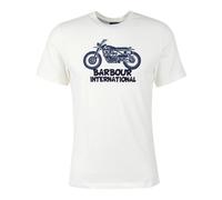 Barbour - T-shirt Method avec Graphique de Moto - Homme - Tops - Blanc - Taille: XL
