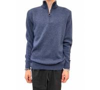 Barbour - Tisbury Zip-Neck Jumper - Homme - Pulls - Bleu - Taille: 2XL