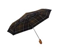 Barbour, unisex, Accessoires, Bleu, Taille: ONE Size Mini Parapluie Tartan avec Poignée en Bois