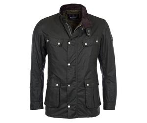 Barbour - Veste isolante et imperméable en coton ciré - B.Intl Duke Wax Jacket Sage - Taille L - Vert Vert L