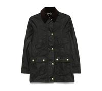 Barbour - Veste Verte Cirée avec Col en Velours Côtelé - Femme - Vestes - Vert - Taille: 42 FR
