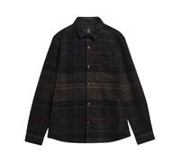 Barbour - Woodlane Brushed Check Overshirt - Homme - Vestes - Noir - Taille: M