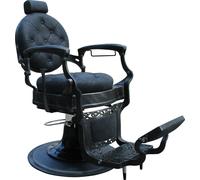 Barburys Fauteuil de Barbier Malone à Matériel d’Extérieur Noir Rétro by Sibel