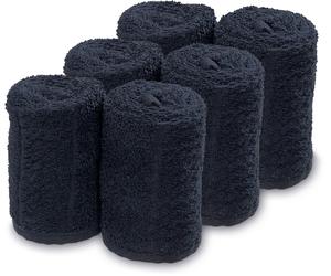 Barburys Take Care Serviette éponge 6 piéces noir
