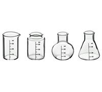 Barbuzzo 14998 Lot de 4 verres à shot Labor Transparent