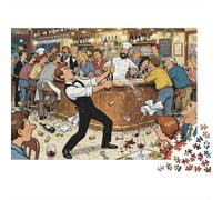 Barcelona Bodega Vinyle de Dégorgement de Bouteille Puzzle en Bois Imperméable Puzzles De 1000 Pièces pour Adultes Cadeaux Coloré Jeux De Stimulants