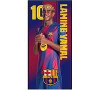 Barcelona FC Serviettes de plage en microfibre Motif Lamine Yamal, Pedri et écusson 70 x 140 cm 9 motifs au choix (Lamine 915073)