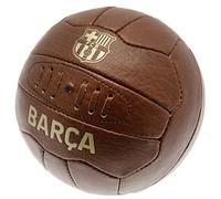 Barcelona Football Club Official Size 5 Faux Leather Retro Vintage Ball Gold Text Badge