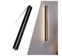 BARCELONA LED Applique linéaire LED 22 W 100 cm Noir Mur Intérieur | Aluminium anodisé, montage vertical horizontal, lumière chaude 3 000 K, IRC > 80, 2090 lm, espaces modernes