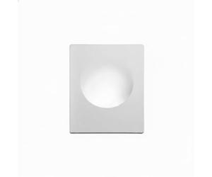 BARCELONA LED Applique Murale Encastrable en Plâtre Ø15cm Blanc GU10 Trimless Intégration Invisible Mur Placoplâtre, Spot Encastré, Design Classique Moderne Luxe, Éclairage Indirect Intérieur
