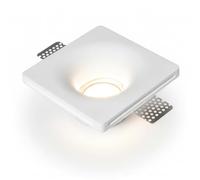 BARCELONA LED - Downlight LED Carré en Plâtre Trimless GU10 à Encastrer | Plafonnier Sans Cadre Peignable et Lavable | Spot Encastrable Design Minimaliste pour Intérieur IP20