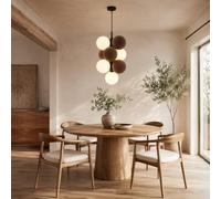 BARCELONA LED DRAC Suspension Acoustique Verticale G9 Marron